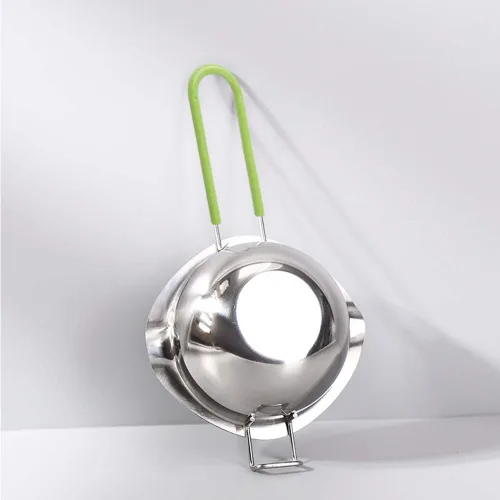 Miniatura 2 de Caldera doble de acero inoxidable con espátula de silicona, olla para derretir chocolate con mango resistente al calor para derretir chocolate, Verde