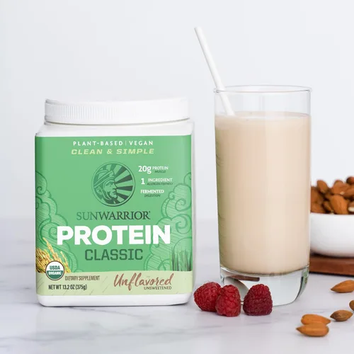 Miniatura 6 de Sunwarrior - Proteína en polvo de arroz integral con Bcaa y aminoácidos, batido de proteína de arroz integral cruda, libre de gluten, baja