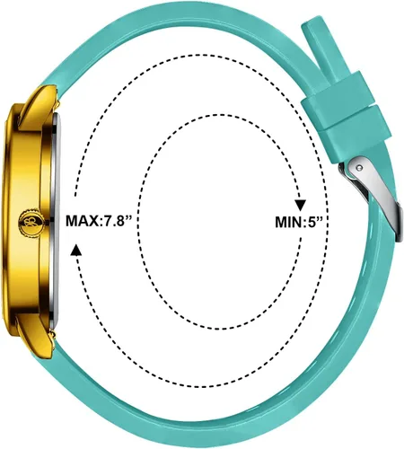 Miniatura 5 de Blekon Pulsometer Nurse Watch with Secondhand – Scrub Matching Band Colors for Medical Professionals – Super Easy to Read Dial w/Day and Date