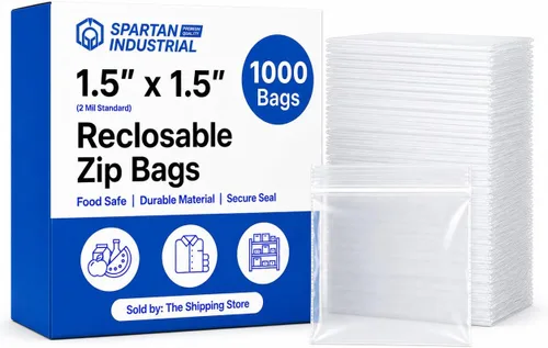 Miniatura 7 de Spartan Industrial - 2” X 4” (1000 unidades) 2 Mil Bolsas de plástico transparentes con cierre reutilizables de 2 mil con cremallera de cierre