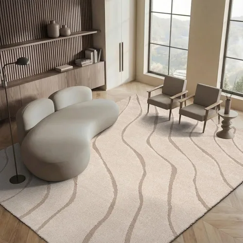 Miniatura 41 de SAFAVIEH Colección Florida Shag - Alfombra de acento de 2'3" x 4', color crema y beige, sin desprendimiento y de fácil cuidado, 1.2 pulgadas
