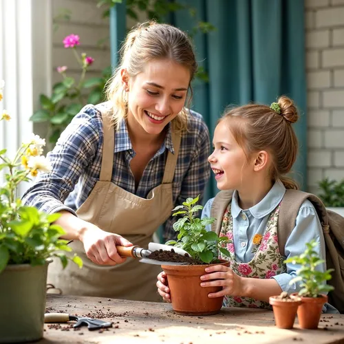 Miniatura 6 de Juego de 9 herramientas de jardinería resistentes con bolsa organizadora de herramientas de jardín duraderas, guantes de goma antideslizantes, juego