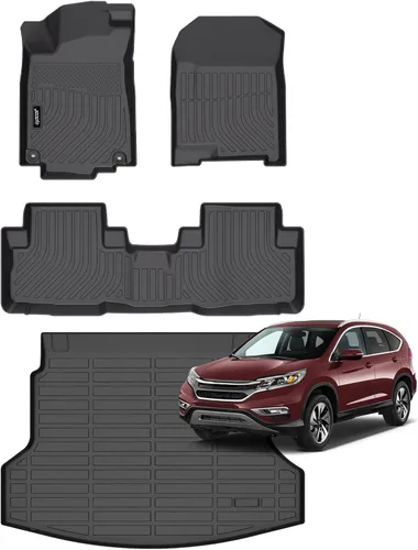 Juego completo de tapetes de auto para todo tipo de clima, revestimiento automotriz para piso y maletero