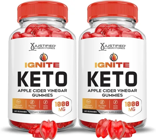 Miniatura 9 de Justified Laboratories Ignite Keto ACV Gummies Advanced 1000 mg Ignite Keto Gummies Formula Vinagre de sidra de manzana formulado con jugo