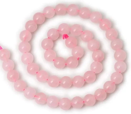 Miniatura 3 de Pulsera de cuentas de cuarzo rosa natural AAA para hombre, pulsera elástica para mujer, pulsera elástica (oro de cuarzo rosa)
