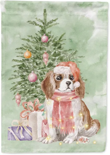 Miniatura 64 de Caroline's Treasures CK8213GF Bulldog Inglés #2 Regalos de Navidad y árbol de jardín Bandera de buzón Bandera decorativa para patio exterior, patio