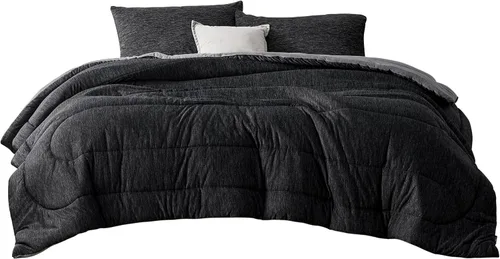 Miniatura 412 de Bedsure Juego de edredón Twin/Twin XL, ropa de cama suave beige para todas las estaciones, juego de cama teñido catiónico, 2 piezas, 1 edredón