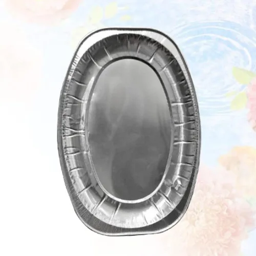 Miniatura 3 de CALLARON Bandeja de papel de aluminio 20pcs Bandeja de comida desechable Placa de papel de aluminio Placa de papel de aluminio Contenedor
