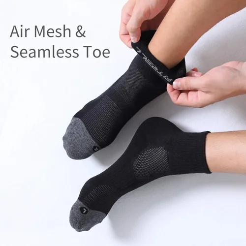 Miniatura 4 de FITRELL Paquete de 6 calcetines deportivos acolchados para hombre, calcetines deportivos para correr, 7-99-1212-15