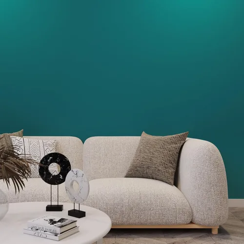 Miniatura 9 de Livelynine Papel tapiz de color verde azulado para despegar y pegar, papel de contacto verde azulado para armarios, escritorio, papel tapiz
