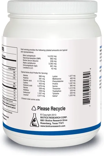 Miniatura 3 de Biotics Research WHEY - Proteína aislada sin sabor de 0.71 onzas, sin desnaturalizar, sin OMG, deliciosa proteína en polvo, apoya el crecimiento