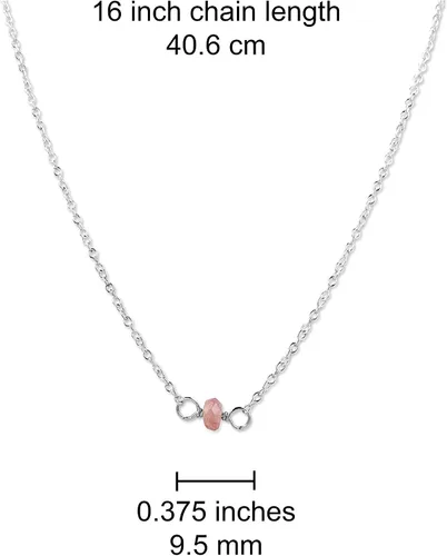 Miniatura 125 de Gargantilla de piedra natal – Regalo de cumpleaños, regalo para niña, mujer, amiga, hija, esposa, mamá, ella, joyas de piedras preciosas para uso