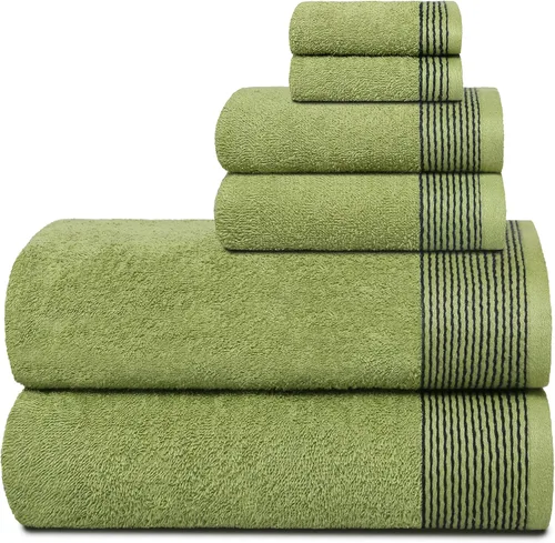 Miniatura 38 de Belizzi Home Juego de 3 toallas de algodón ultra suave, contiene una toalla de baño de 28 x 55 pulgadas, una toalla de mano de 16 x 24 pulgadas y un