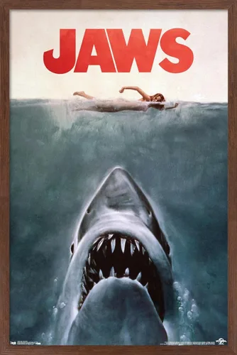 Miniatura 16 de Trends International Jaws - Póster de pared de una hoja, 14.725 x 22.375 pulgadas, versión con marco negro