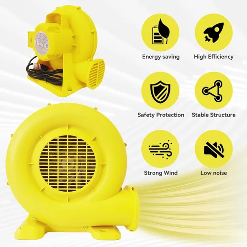 Miniatura 3 de Soplador de Casa de Rebote, Soplador Inflable Potente de 380W 0.51HP Bomba de Aire Portátil para Inflables al Aire Libre, Casa de Burbujas