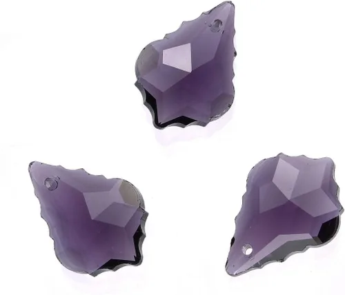 20pcs checa facetado cristal barroco lámpara colgante gota perlas Suncatcher 0.866 in febrero amatista púrpura piedra natal