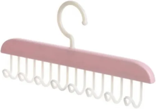 Miniatura 8 de Colgador superior, organizador de brasieres con ganchos para corbatas, trajes de baño, vestido, 11 x 5.5 x 1 (verde)