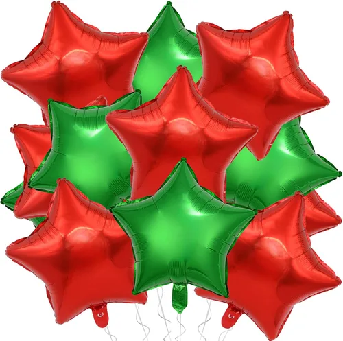 Miniatura 20 de Globos de papel de aluminio con forma de estrella de arena beige, marrón y blanco, 10 globos de Mylar en forma de estrellas de 18 pulgadas