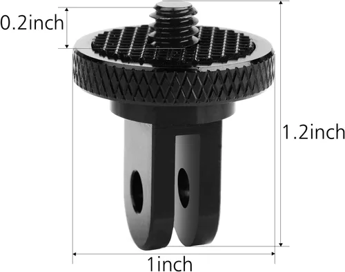 Miniatura 5 de ChromLives Soporte de trípode para cámara, adaptador de trípode de 1/4 de pulgada -20, trípode de montaje de conversión compatible con cámaras
