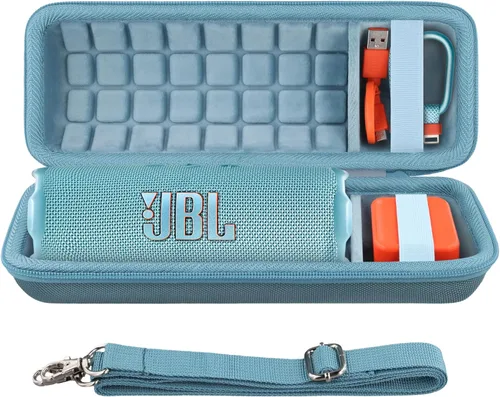 Miniatura 12 de co2CREA Funda de viaje rígida de repuesto para JBL Flip 7 Flip 6 FLIP 5 Altavoz Bluetooth portátil impermeable (funda de camuflaje negro)