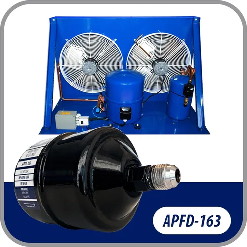 Miniatura 2 de Appli Parts APFD-163 3/8 pulg. Filtro Drier de Línea Líquida de Refrigerante AC para Refrigeración HVAC 163 Conexión SAE Flare universal