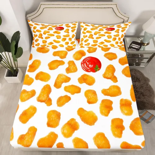 Miniatura 35 de Erosebridal Sábana bajera ajustable con patrón de piedra azul con estampado de mármol azul, juego de ropa de cama líquida trippy para niños, niñas