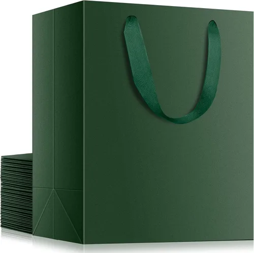 Miniatura 15 de EUSOAR Bolsas de papel de estraza grandes de 9.8 x 5.1 x 12.6 pulgadas a granel, bolsas resistentes para recuerdos de fiesta, cumpleaños, bodas