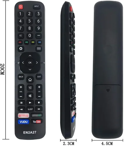 Miniatura 6 de Mando a distancia de repuesto universal para televisor Hisense, compatible con todos los televisores inteligentes Hisense 4K UHD Android, sin