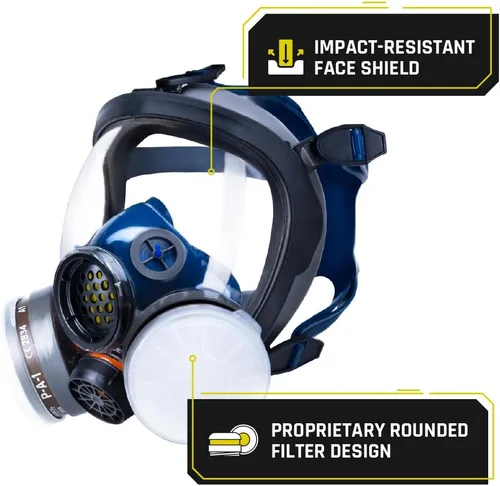 Miniatura 7 de Parcil Distribution Full Face Respirator Mask with Filters – Durable Full Face Respirator Mask, Bayonet Filter Compatible