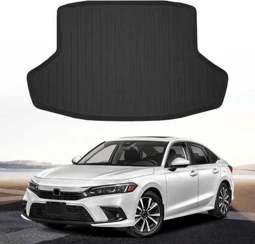 Miniatura 2 de Forro de carga prémium para Honda Civic LX Sport EX Sedan 2022-2025 - 100% de protección, alfombrilla de maletero de automóvil de ajuste