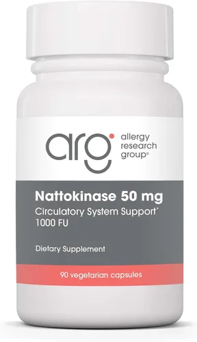 Allergy Research Group Nattokinase NSK-SD 50 mg - Apoya la circulación saludable - de soja fermentada - 90 cápsulas