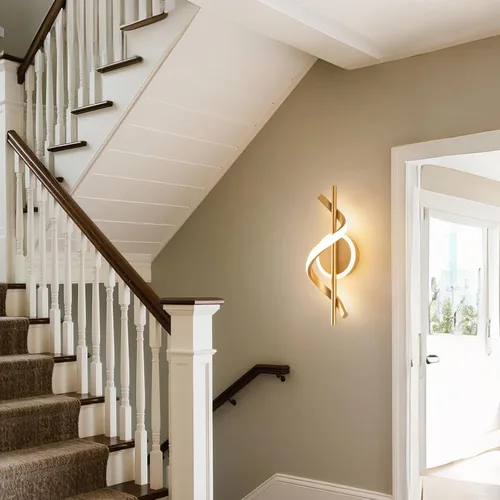 Miniatura 7 de EIDISUNY Apliques LED de pared para interiores, luces LED de montaje en pared de 12 W, lámpara de pared moderna en espiral, lámpara de pared de 3000