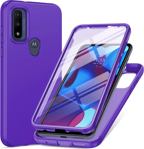 Miniatura 8 de PUJUE Funda para teléfono Motorola Moto-G Pure: G Play 2023 G Power 2022 Funda mate de silicona 360 Protección completa - Resistente parachoques