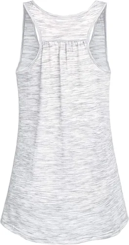 Miniatura 12 de Cestyle - Camiseta sin mangas para mujer, cuello redondo, corte holgado, para entrenamiento