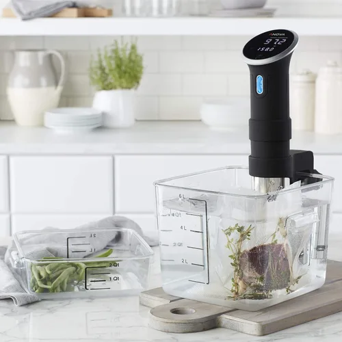 Miniatura 4 de Rubbermaid Commercial Products Tapa grande para contenedor de almacenamiento de alimentos cuadrado de plástico que ahorra espacio de 12/18/22