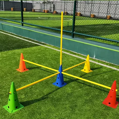Miniatura 2 de YXXSDP Juego de entrenamiento de velocidad y agilidad para niños, equipo deportivo multicolor portátil para pista, equipo deportivo de jardín
