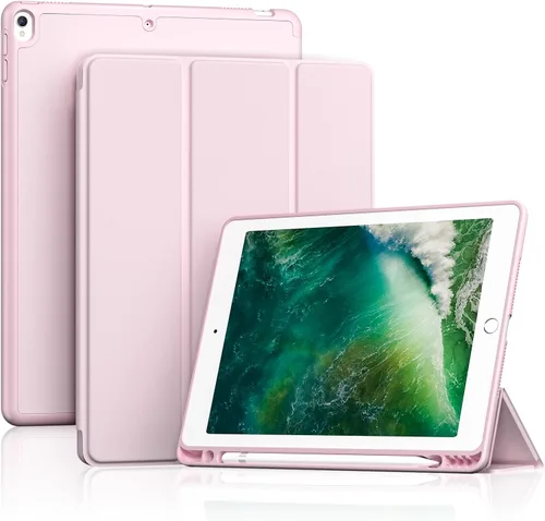 Miniatura 29 de ProCase Funda Inteligente para iPad Air de 10,5" 3ª Generación 2019 / iPad Pro 2017, Funda Delgada con Soporte con Parte Trasera Translúcida Negro