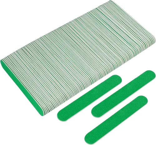 Miniatura 8 de Mini limas de uñas a granel (100 unidades), lima de uñas de doble cara para uñas naturales, juego de herramientas de manicura, lima de uñas