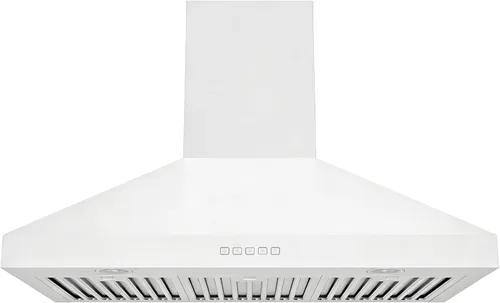 Miniatura 16 de Hauslane Campana extractora de montaje en pared de 30 pulgadas, chimenea de pared negra mate, convertible sin conductos de 6 pulgadas, succión