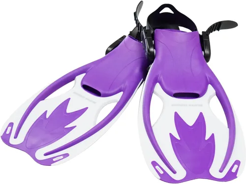Miniatura 3 de Kids Swimming Snorkeling Fins – Adjustable Swim Flippers, Lightweight Open Heel Design for Pool & Beach – Perfect Kids Fins for Swimming &