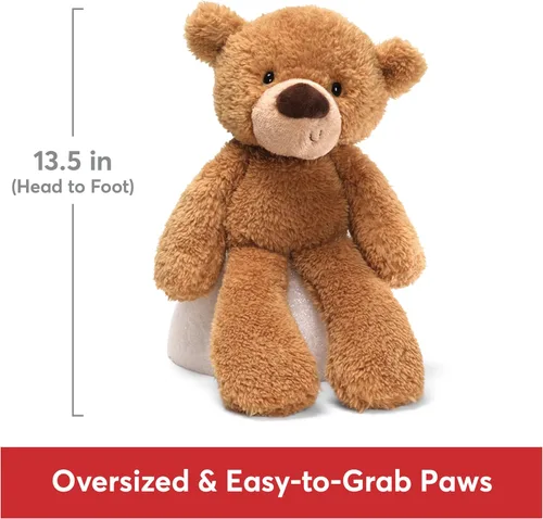 Miniatura 12 de GUND Peluche de oso de peluche, marrón chocolate, 13.5 pulgadas Gris