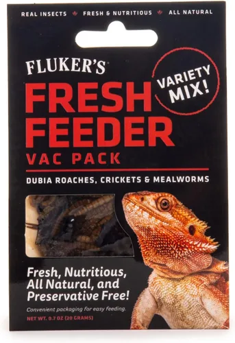 Miniatura 12 de Fluker's Fresh Feeder Vac Pack Cucarachas Dubia, Totalmente Naturales y Libres de Conservantes, Excelentes para Reptiles, Aves o Animales Pequeños