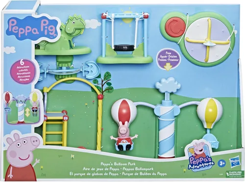 Miniatura 3 de Peppa Pig Peppa's Adventures Peppa's Balloon Park - Juguete preescolar, juego perfecto para rellenar cestas de Pascua, juguetes de gran regalo