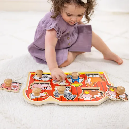 Miniatura 2 de Melissa & Doug - Rompecabezas jumbo de granja con pomos