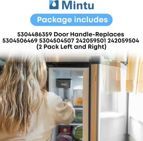 Miniatura 3 de Manijas de puerta de repuesto para Frigidaire FFTR1817LW9 FFTR1821QW1 FFTR1814QW1 LFTR1814LW1 LFHT1831QP3 FFHT1826LW2 FFTR1814QW3 FFTR1814QW0