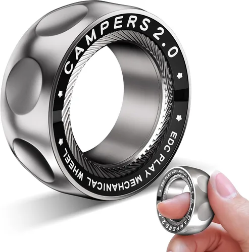 Miniatura 15 de Fidget Spinners, Regalos de Fidget Spinner para Adultos, Juguete para Aliviar el Estrés, Ansiedad y TDAH, Juguete Giratorio de Dedo de Metal con Luz