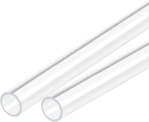 Miniatura 18 de MECCANIXITY Tubo acrílico transparente rígido redondo tubo 0.157 in (5/32") ID 0.315 in (5/16") OD 18" para lámparas y linternas, sistema