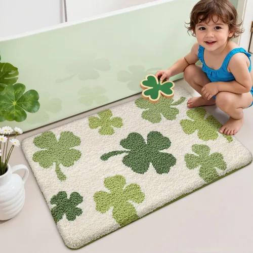 Miniatura 13 de LUMI Alfombra cuadrada de baño de playa, antideslizante, de secado rápido, ultra suave, lavable, absorbente, alfombra de baño con tema mar oceánico