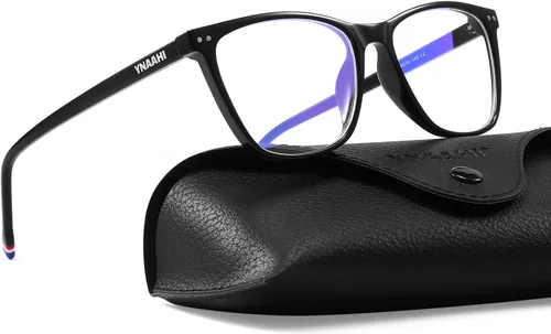 Miniatura 10 de Gafas de luz azul para hombres y mujeres, 99% bloqueador de luz azul, protección UV. Ideal para uso en computadora, juegos, lectura. Negro