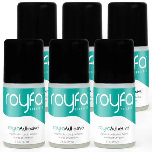 Miniatura 11 de Liquid Fashion - Cinta enrollable de alta calidad, pegamento corporal de 2 onzas líquidas, adhesivo corporal agradable a la piel para sostener